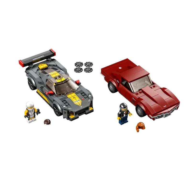 [100% оригинал] LEGO®Скоростные чемпионы 76903 Chevrolet Corvette C8.R Гоночная машина и 1968 (512 шт.) |