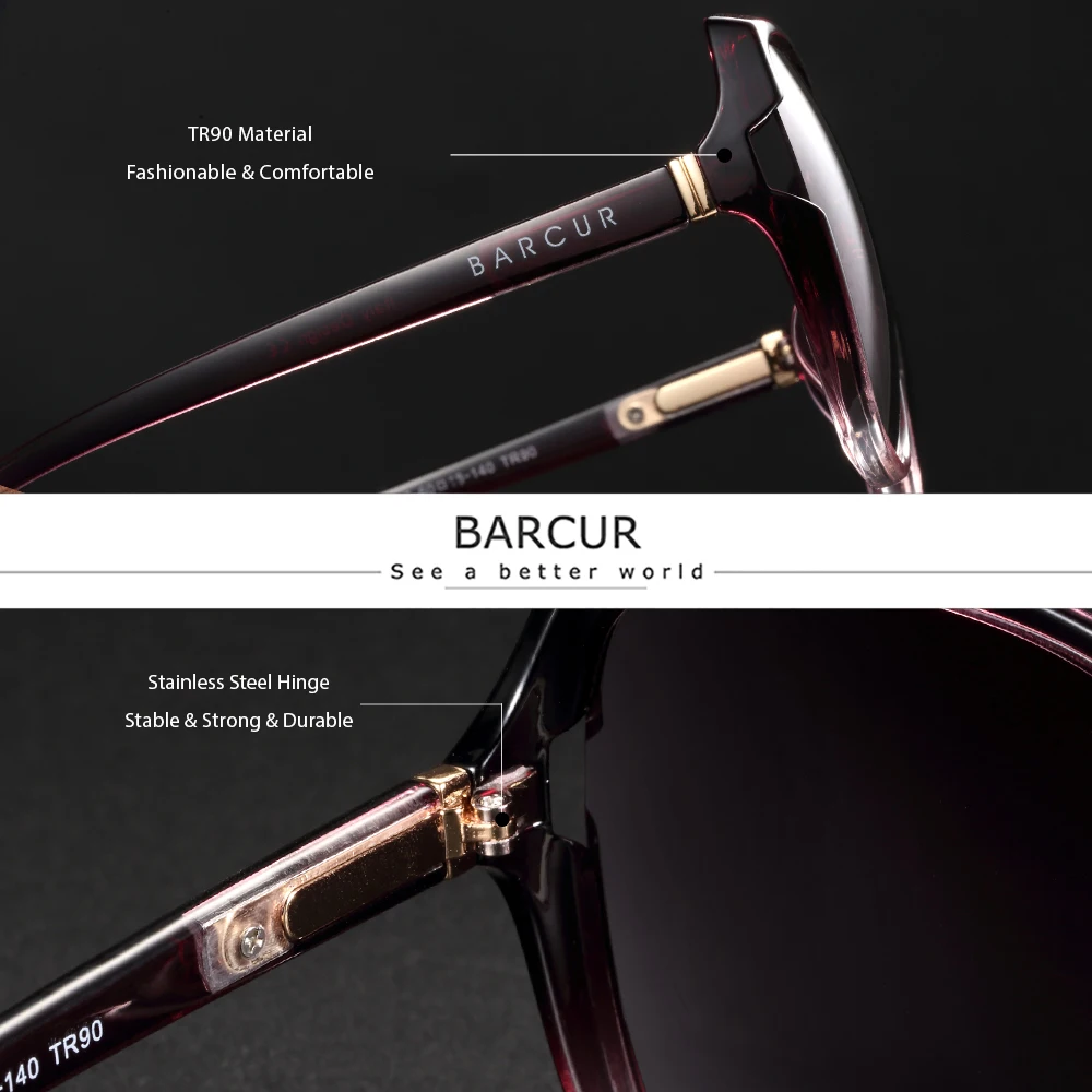 Женские солнцезащитные очки BARCUR TR90