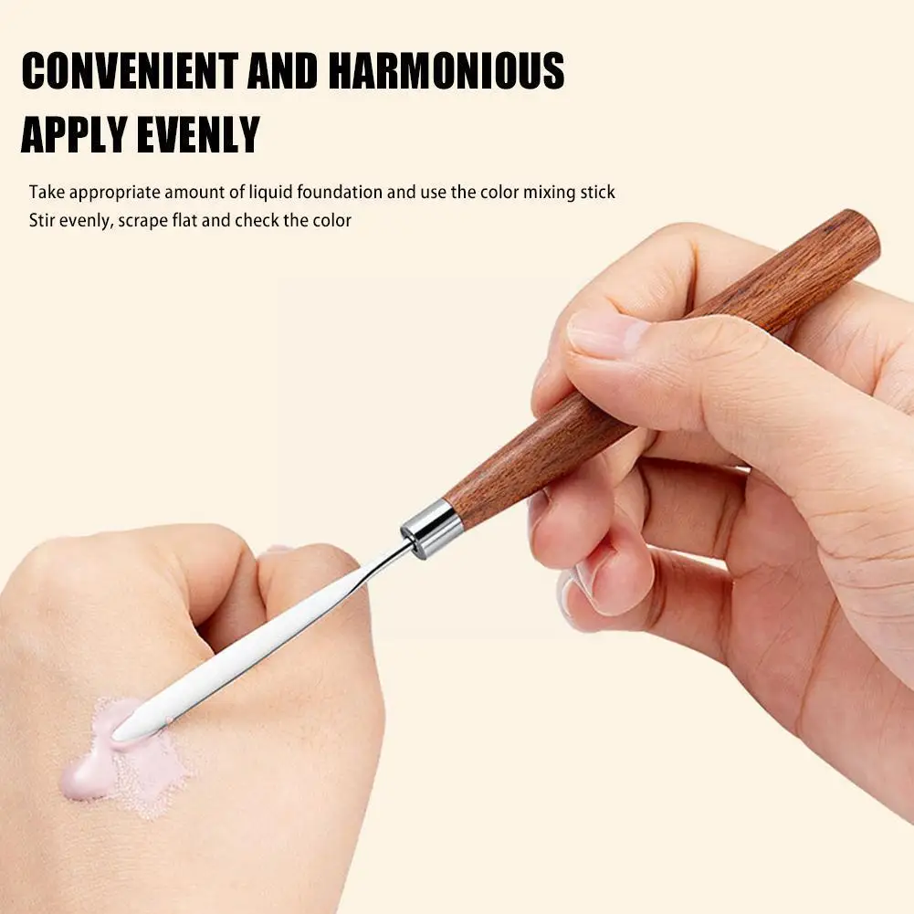 

1pc Gel Acrylic Glitter Color Mixing Nail Art Stirring Tools Makeup Mixing Color Scraper Spatula Foundation Liquid Rod Stic T2m8