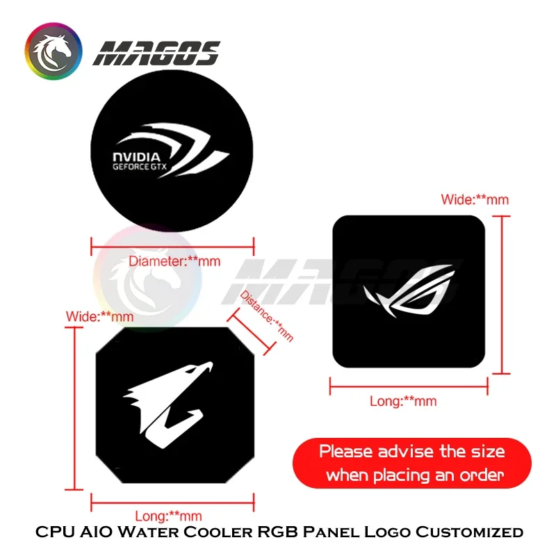 Крышка блока AIO с водяным охлаждением процессора RGB по индивидуальному заказу