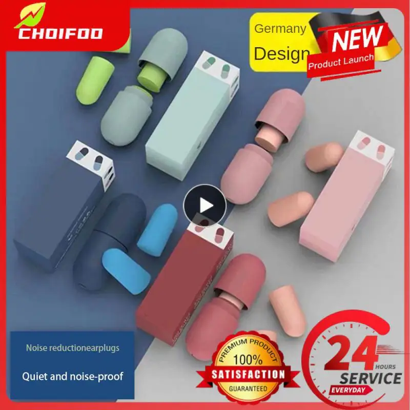 

1~10PCS Sleeping Soundproof Soft Slow Mute Anti-noise Rebound Ear Plugs