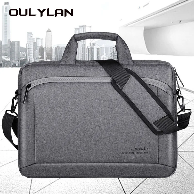 

Новая мужская Портативная сумка для ноутбука OULYLAN с 14-дюймовым водонепроницаемым внутренним карманом