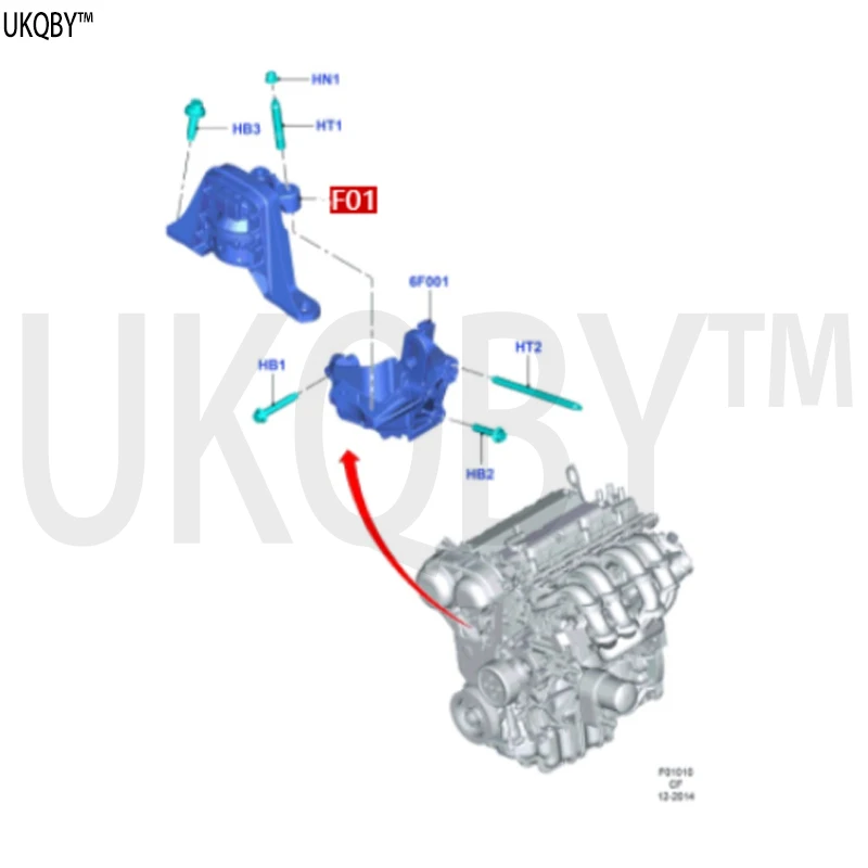 Кронштейн — передний кронштейн двигателя BV616F012CB (art.: 3920cfc68bb7f) - 3920cfc68bb7f