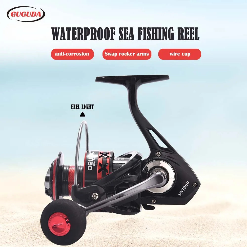 Рыболовная катушка для ловли карпа спиннинговая Катушка 2000-7000 - Цена: 22.8