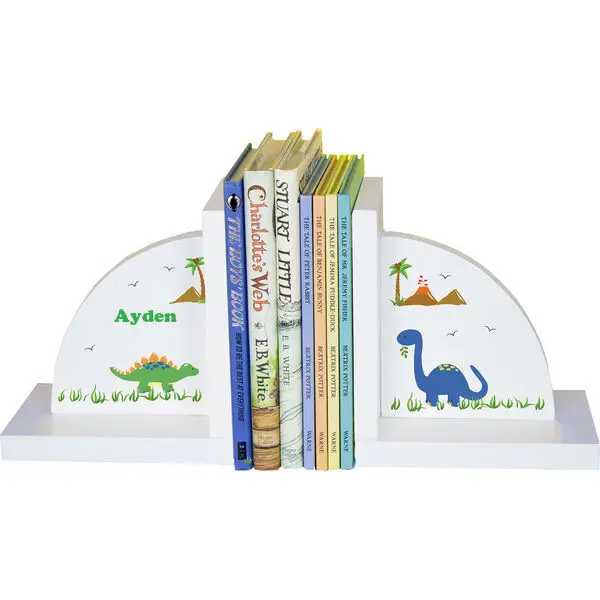 

Personalized Dinosaurs Childrens Bookends