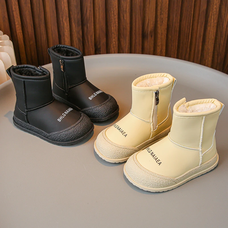 Детские зимние ботинки коллекция 2024 зимняя утепленная непромокаемая теплая