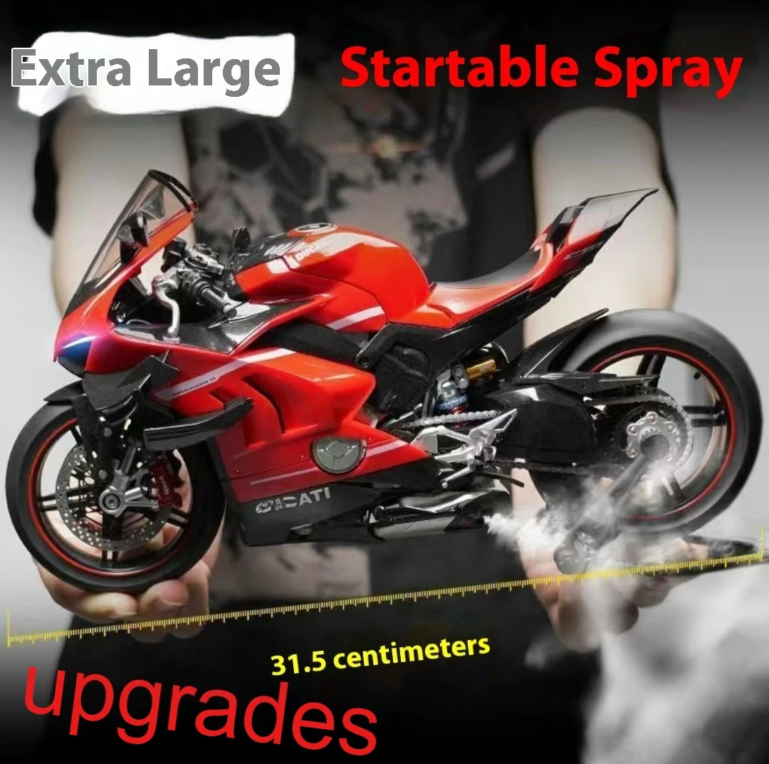 

Для 1:7 Ducati V4S модель мотоцикла из алюминиевого сплава, имитация литья металла, уличная модель мотоцикла, можно распытать