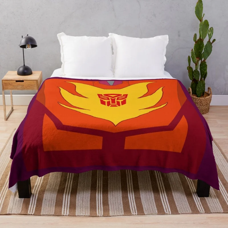 

Transformers G1 Hot Rod flames Throw Blanket Single Blanket Furry Blanket