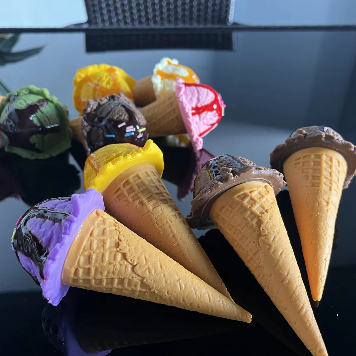 Реалистичная модель мерного шара-имитация ложки для ресторана магазина холодных