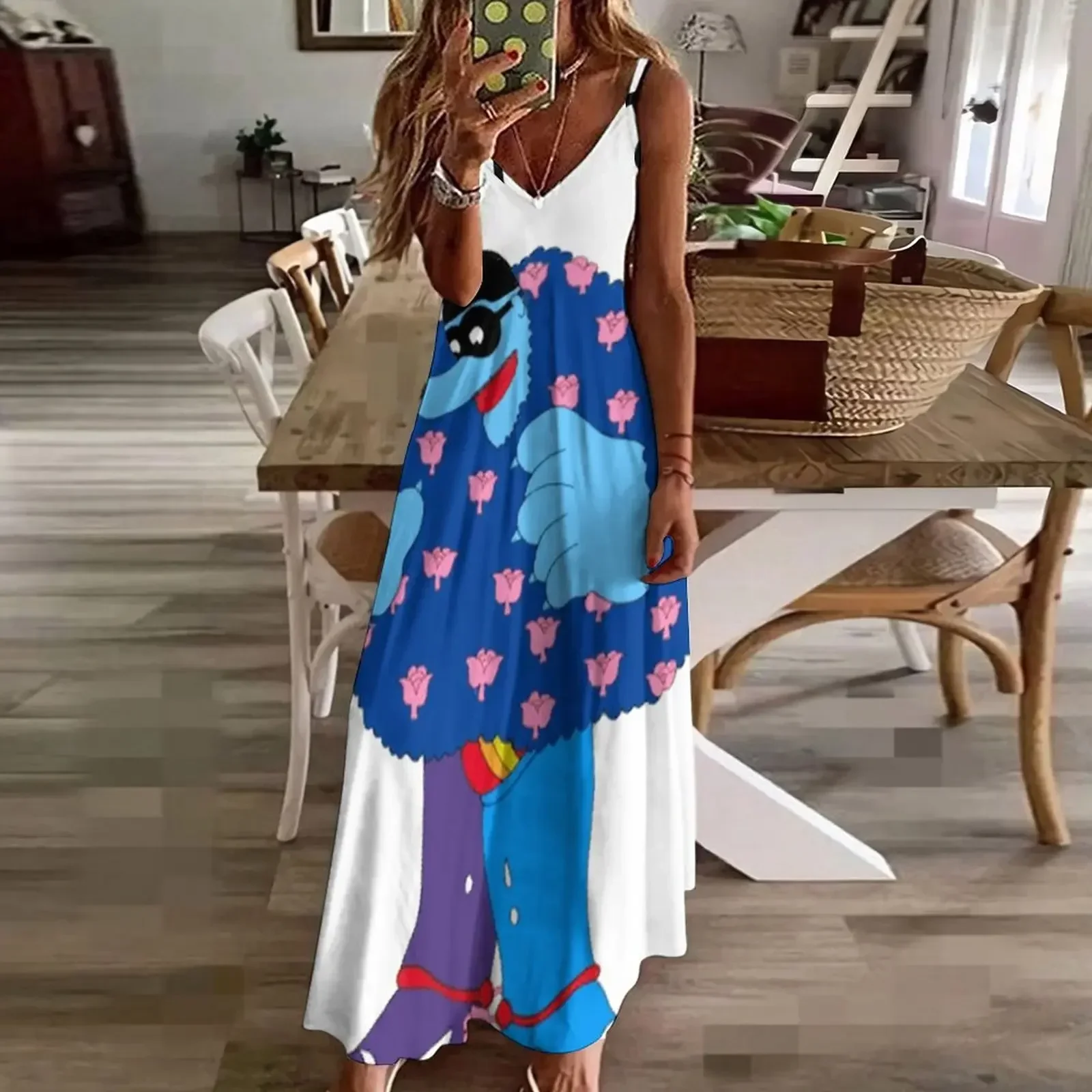 Женское платье без рукавов Blue Meanie вечернее для женщин 2024 элегантные вечерние