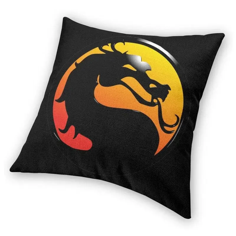 Декоративный хлопковый чехол Mortal Kombat 45x45 двухсторонний принт MKX Sub Zero дизайн