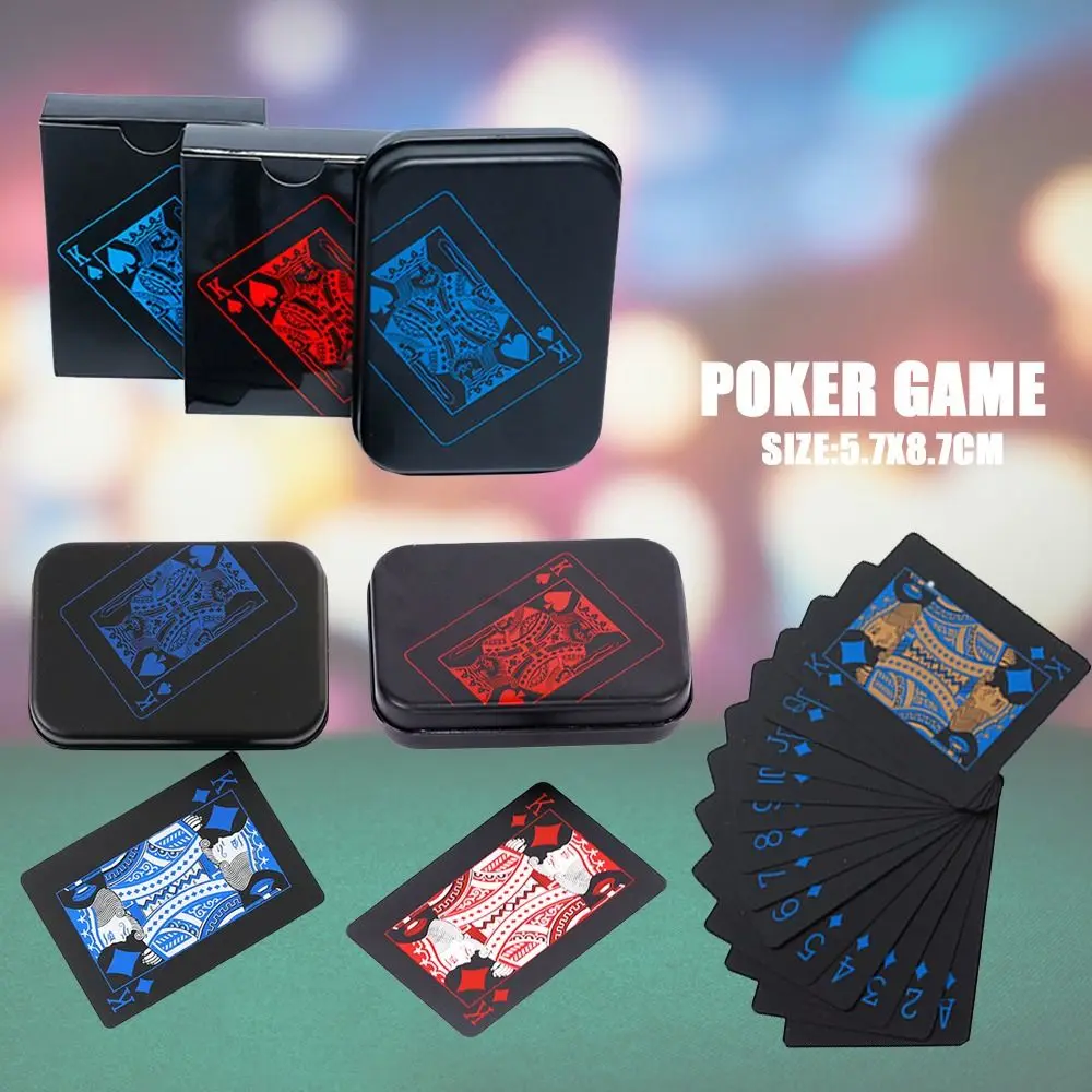 

1 компл. Игральные карты пластиковая покерная игра колода фольга Pokers упаковка волшебных карт водонепроницаемая карта подарок коллекция азартных игр настольная игра