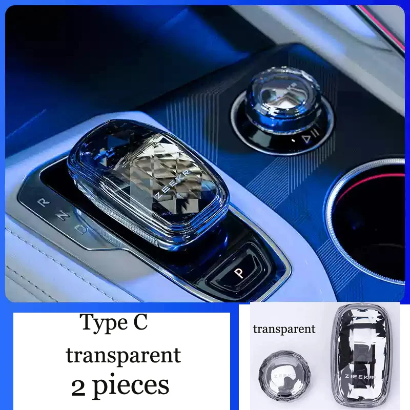 

Хрустальный рычаг переключения передач для ZEEKR 001 009 2023 2024, модификация, украшение рычага переключения передач, аксессуары для интерьера с легкой головкой переключения передач