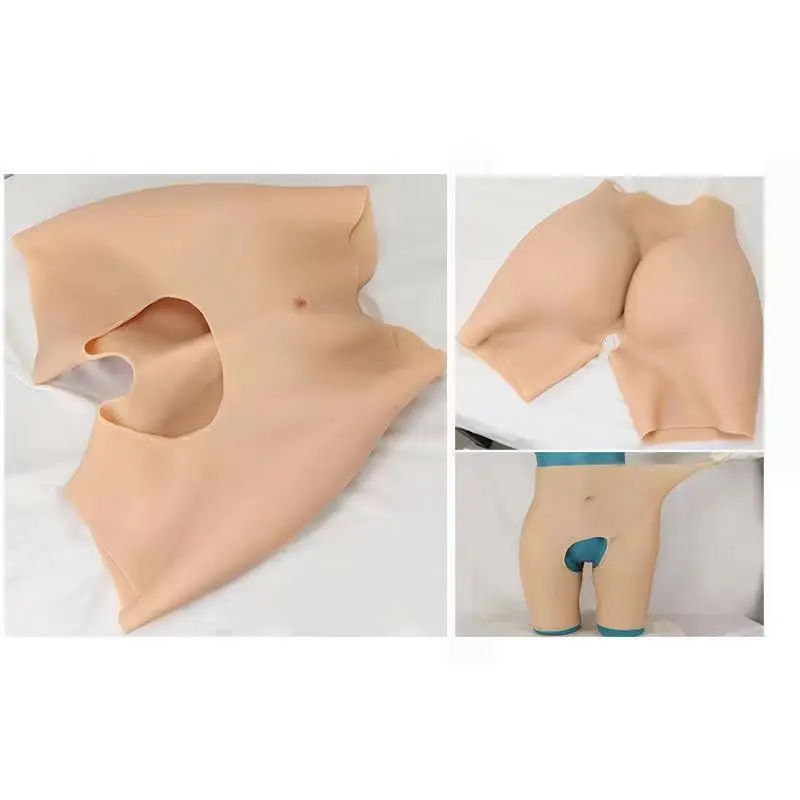 1.2cm Thick Buttocks Open File Silicone Pants Beautiful Buttocks Cross-hip Enhanced Safety Pants