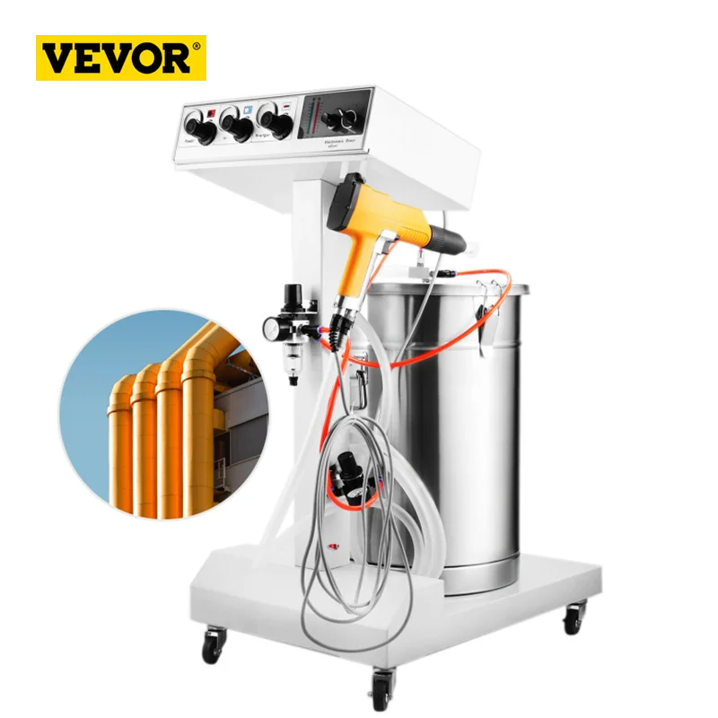 

Powder Coating Machine 40W 50L Electrostatic Spray Powder Coating System Machine Spraying Gun Paint System Equipment