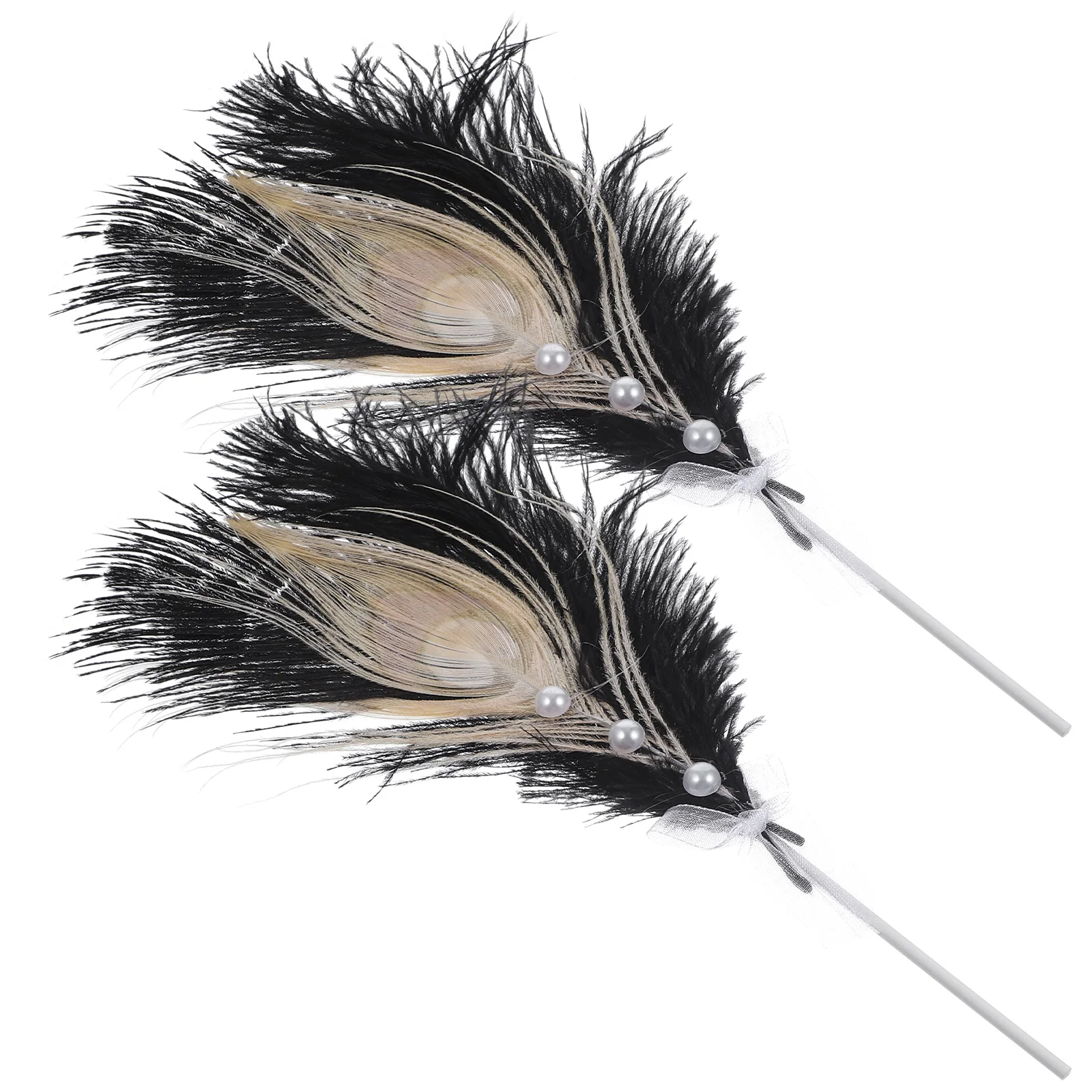 

2 PCS Cake Topper Fashion Wedding Decoration Adornment Birthday Toppers Party Accessories