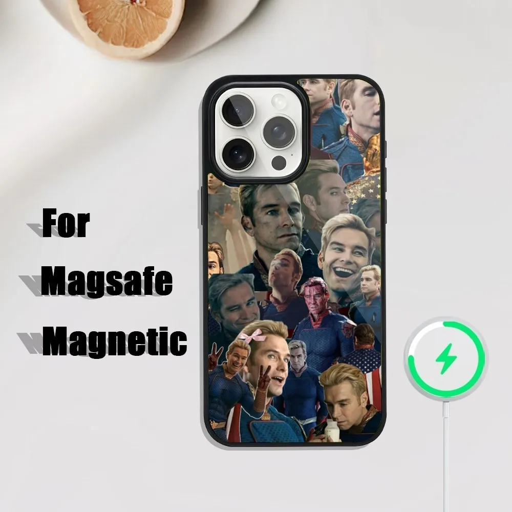 The H-HomelanderS Phone Case For iPhone 16 15 14 13 12 11 Plus Pro Max Mini Magsafe Magnetic Wireless Charging