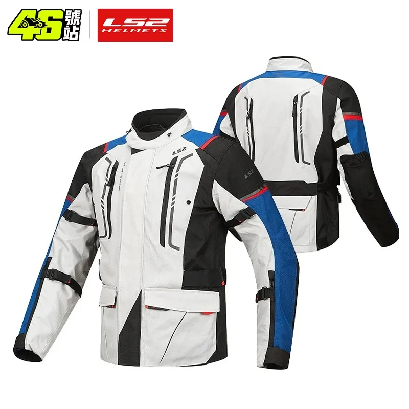 LS2 MJ147 Мотоциклетный костюм Мужская мотоциклетная водонепроницаемая куртка