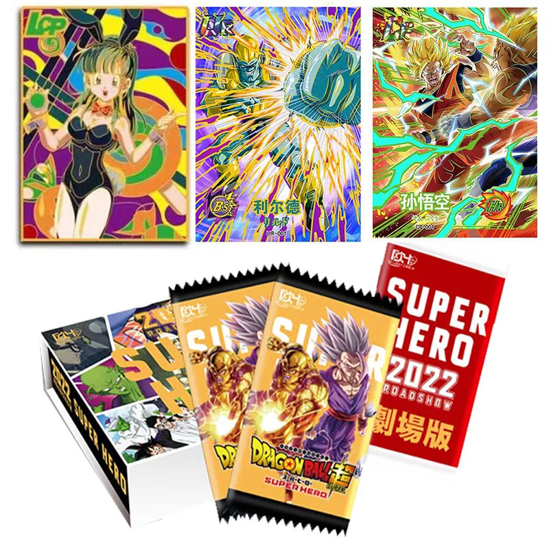 2022 Новый Оригинальный Bandai Аниме Драконий жемчуг Z Супер сайян SSP флэш-карта герой