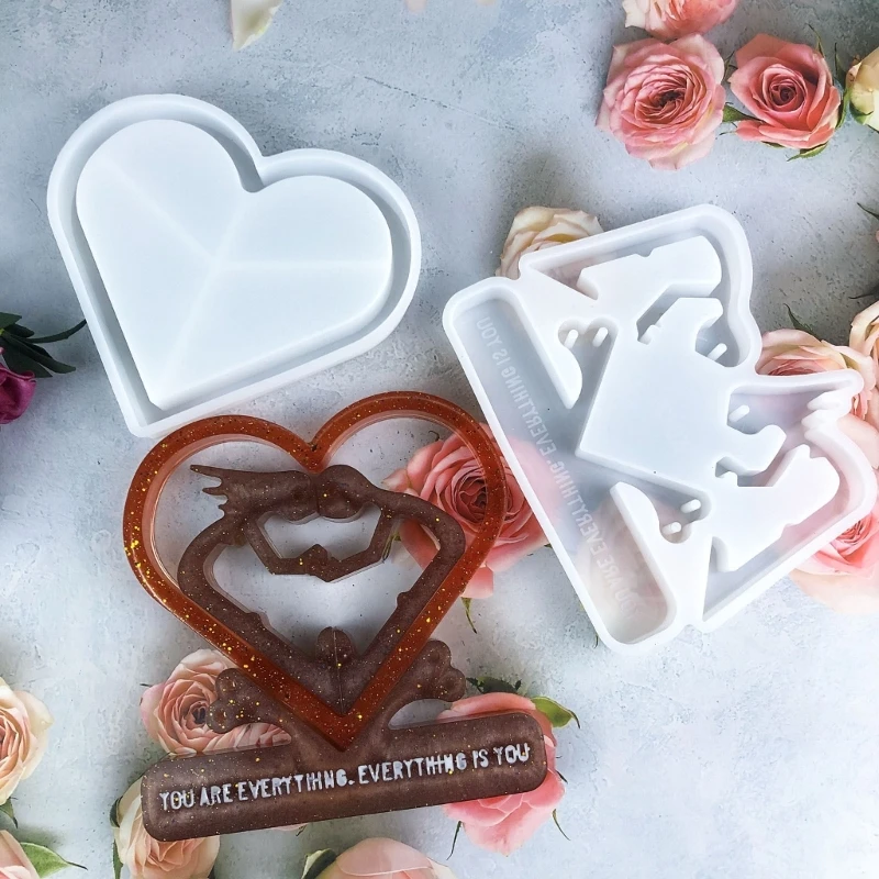 Набор из 2 предметов силиконовых форм для создания романтических украшений в