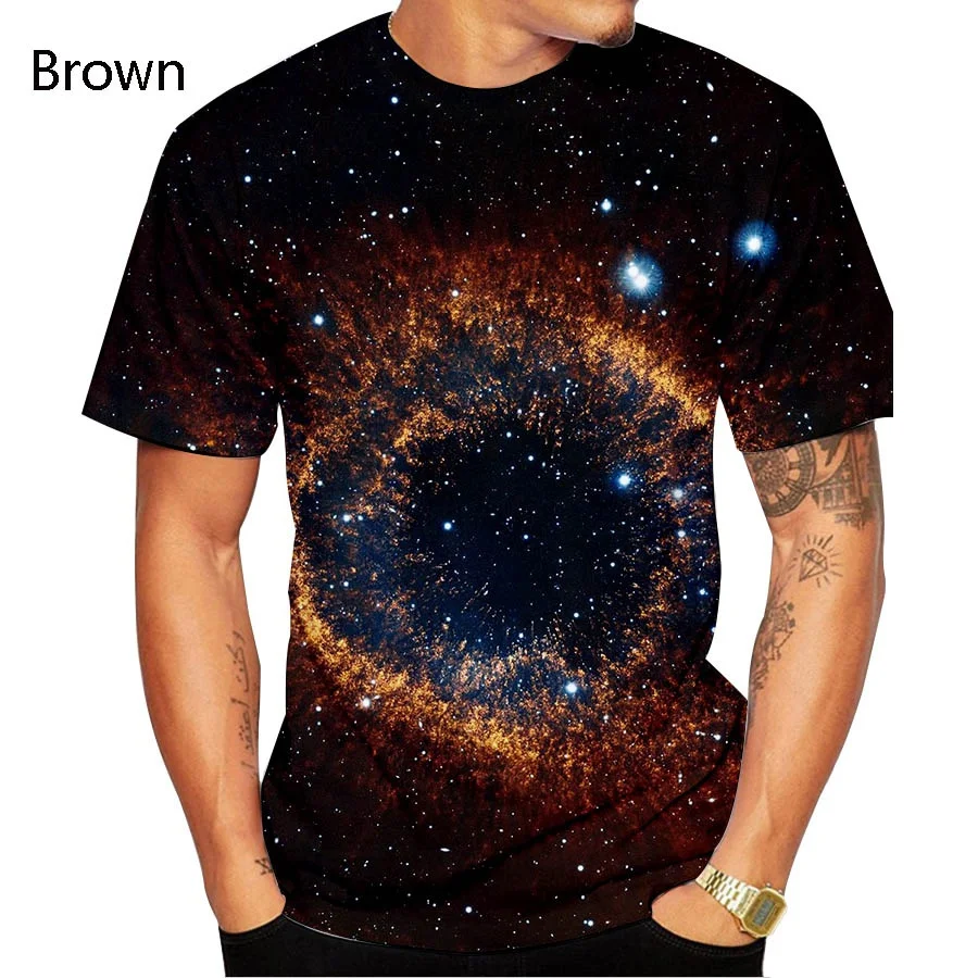 

Summer 3D Printed Galaxy Space T-Shirt Men/women Cool Summer Cozy and Breathable T-Shirt