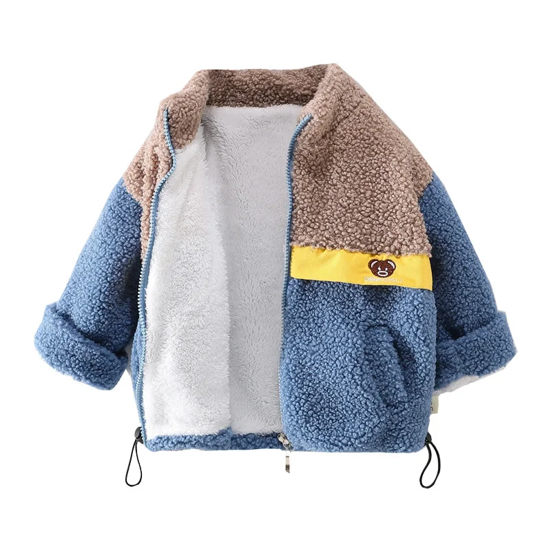 

New Winter Baby Boys Clothes Children Girls Fashion Thick Warm Cotton Jacket Toddler Casual Costume Infant Coat Kids Sportswear