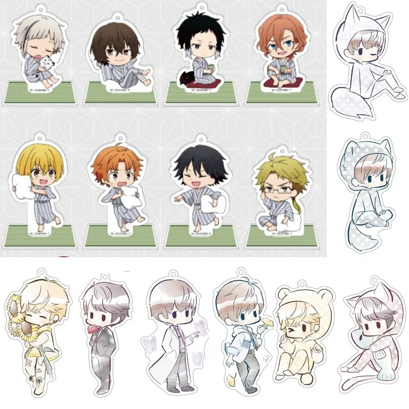 

Anime Bungo Stray Dogs Dazai Edogawa Rampo Atsushi Bags Pendant Keychain Acrylic Stand Model Figure Keyring Cosplay Bathrobe Toy
