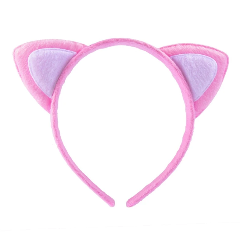 

Ободок с кошачьими ушками и пряжкой