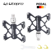 lp litepro k5 mtb aluminum alloy bike pedal du bearing ultra light quick release pedal for brompton folding bike pedal