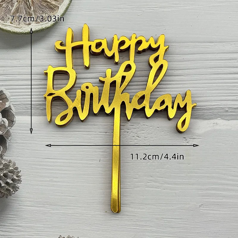 

Набор акриловых топперов для торта "С днем рождения"