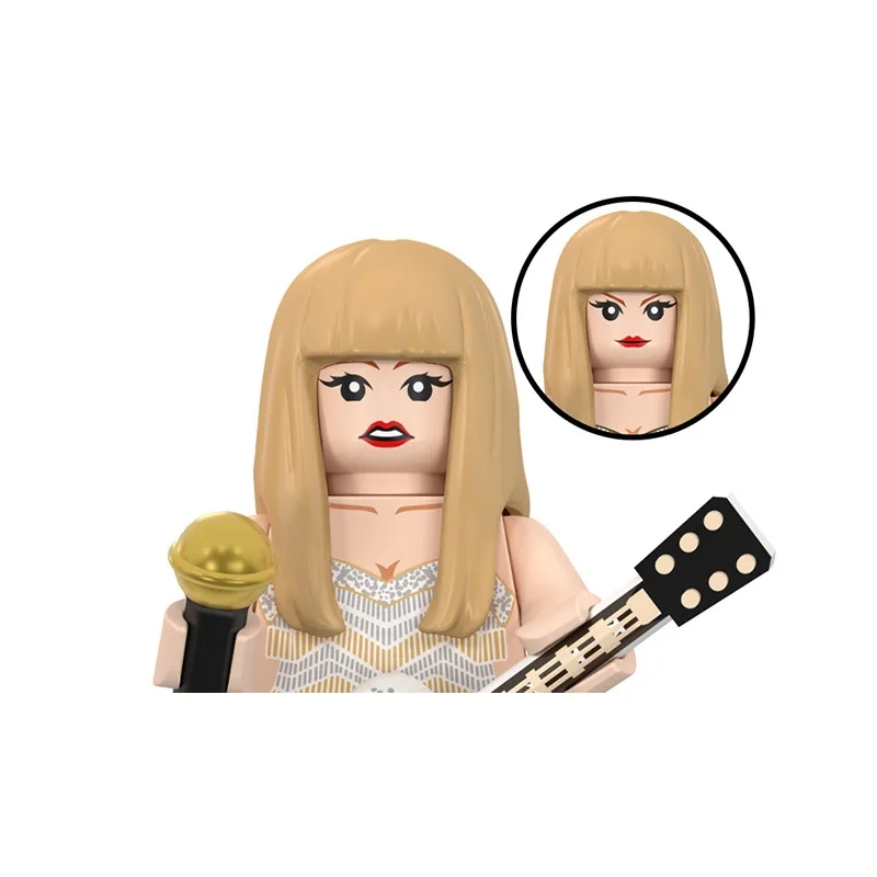Миниатюрные фигурки Тейлор Свифт из строительных блоков игрушки