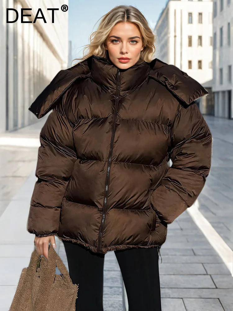 Женская куртка DEAT на хлопковой подкладке с капюшоном цвет в ассортименте