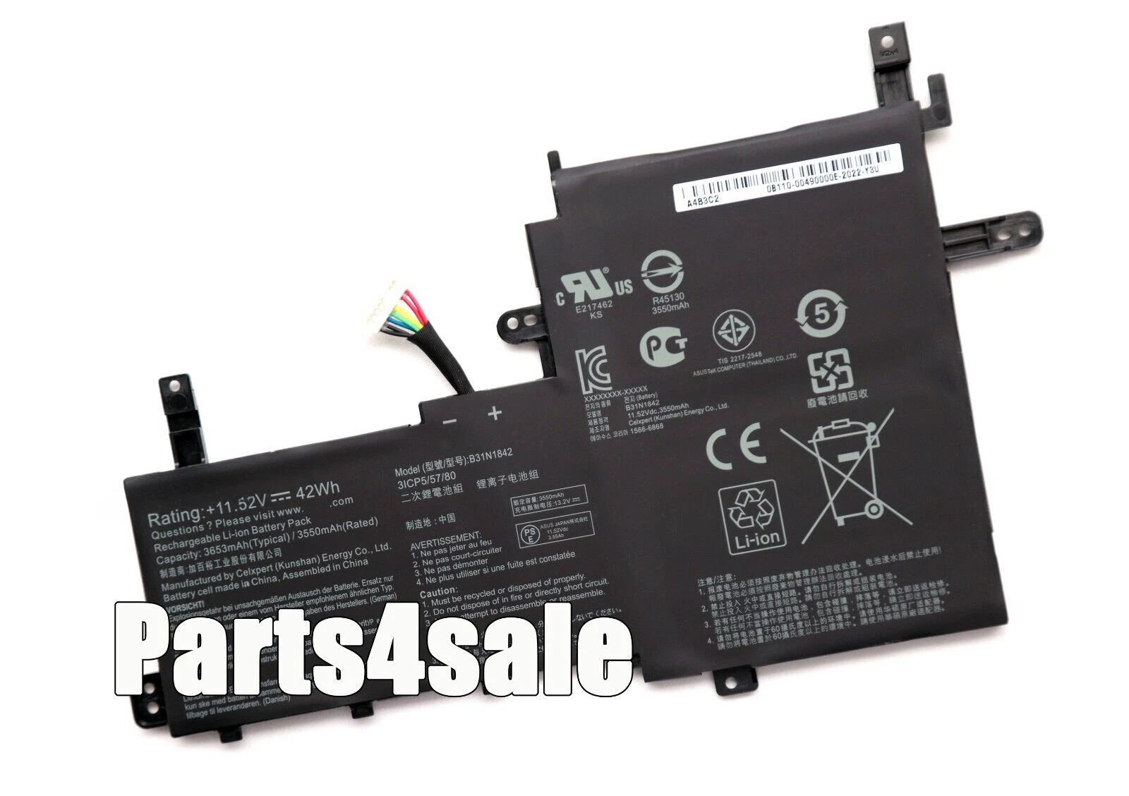 Оригинальный аккумулятор B31N1842 для ASUS VivoBook 15 F513 M513 K513 S513 X513 S15 S531F ноутбука