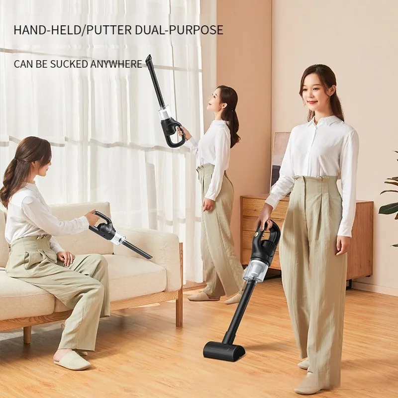 

ECHOME Wireless Rechargeable Vacuum Cleaner Portable Handheld Household Vehicular Use Strong Suction High Power Vacuum Cleaner