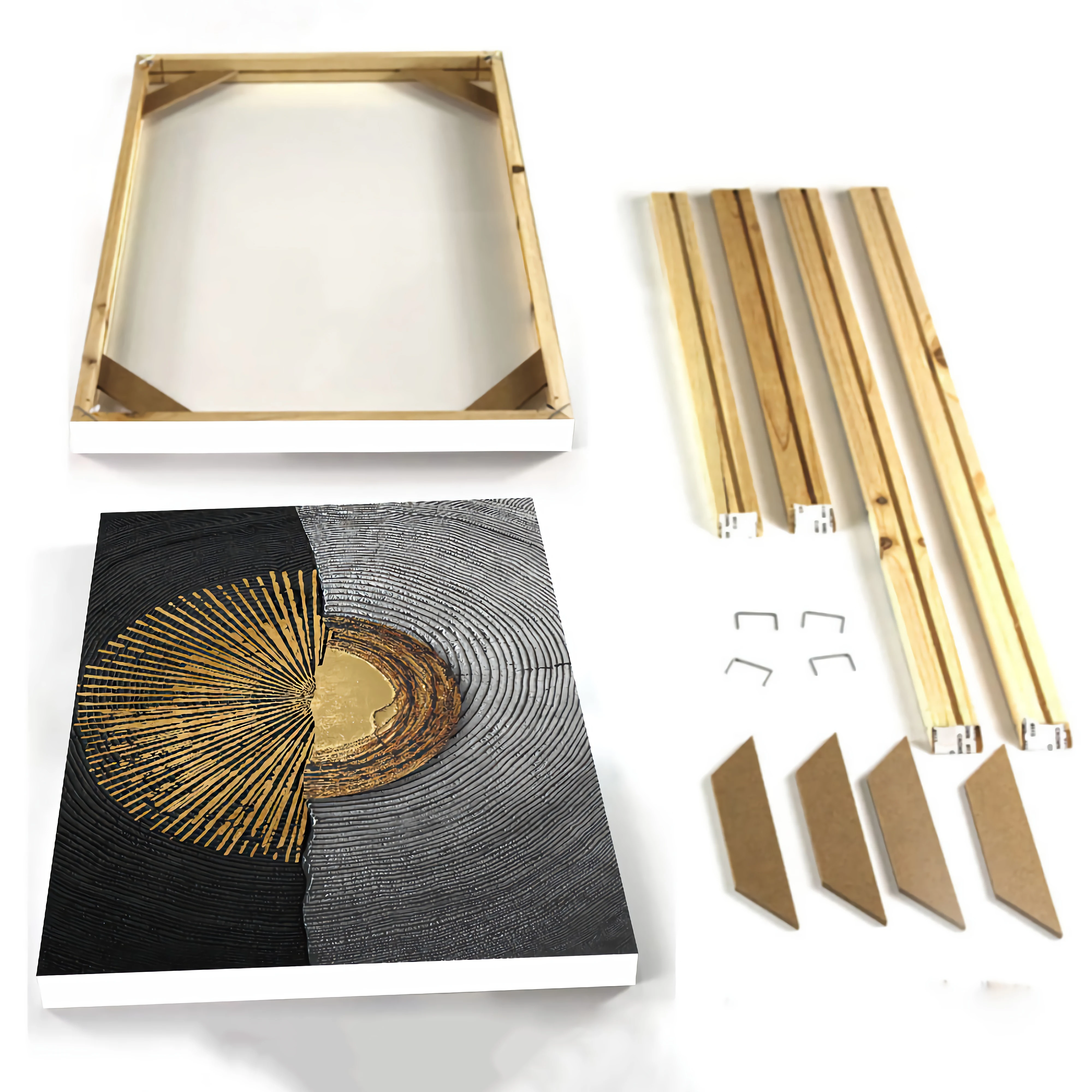 

Wooden Picture Frames Wall Photo Frame Custom Game Anime Poster Frames DIY Canvas Painting Diamond Painting Frame Wall Art Decor