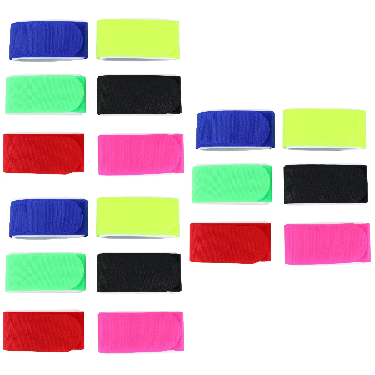 

18 pcs Professional Ski Board Straps Double Board Fixed Hand Tote Straps for Outdoor Skiing (Red Blue Black Fluorescent Yellow