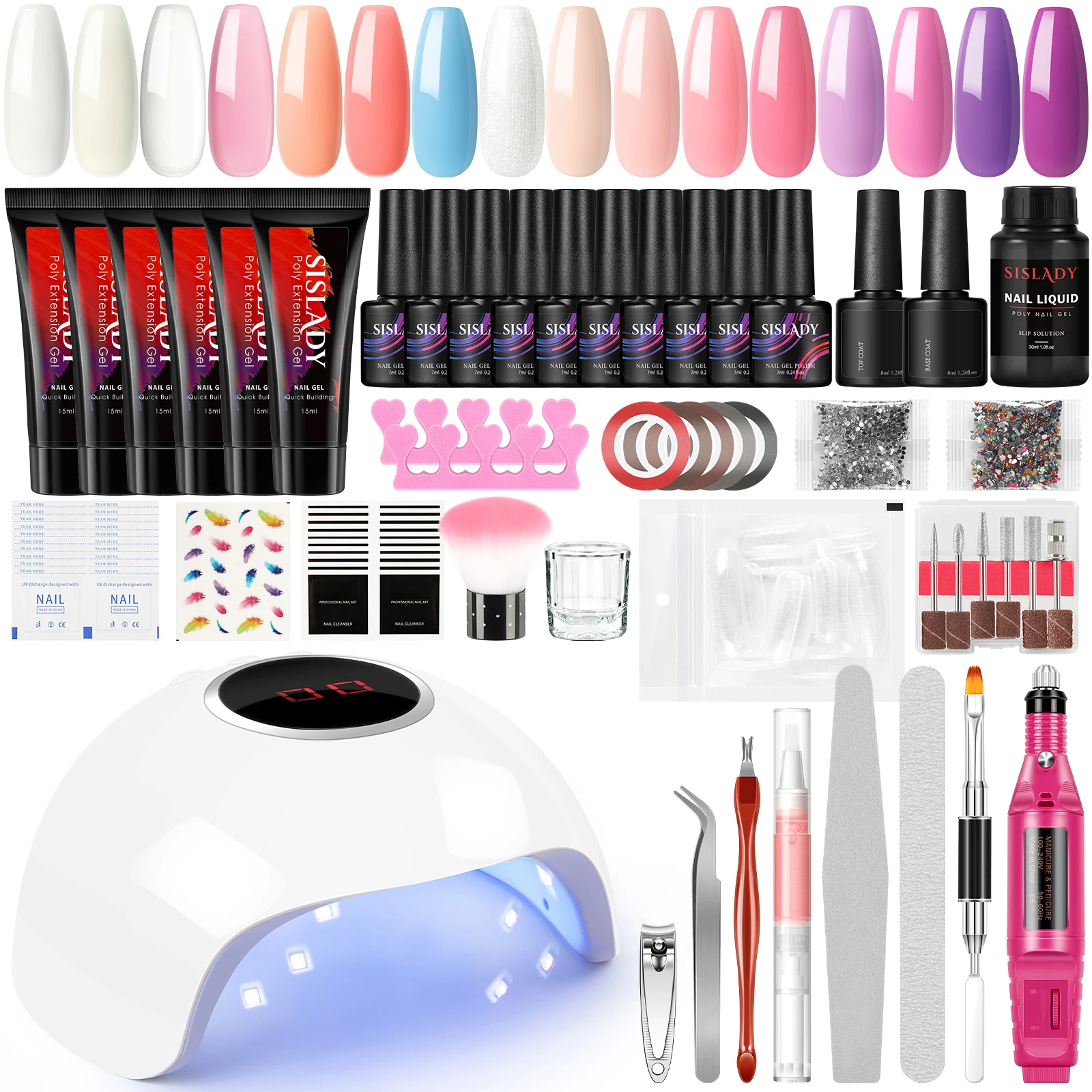 

Nail Gel Polish Set UV Gel Varnishh All For Manicure Nails Tools Art Kit Soak Off Semi Permanent Varnis