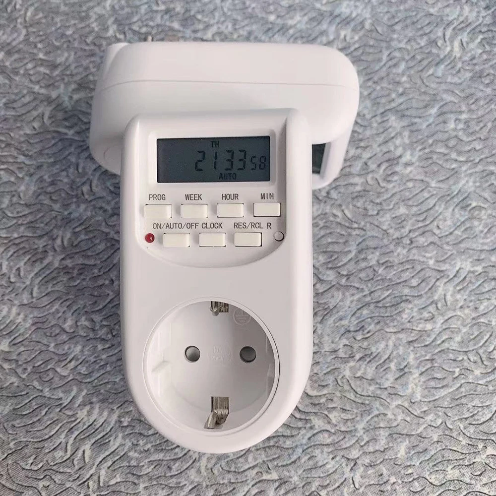 Цифровой таймер с розеткой европейского стандарта еженедельный программируемый