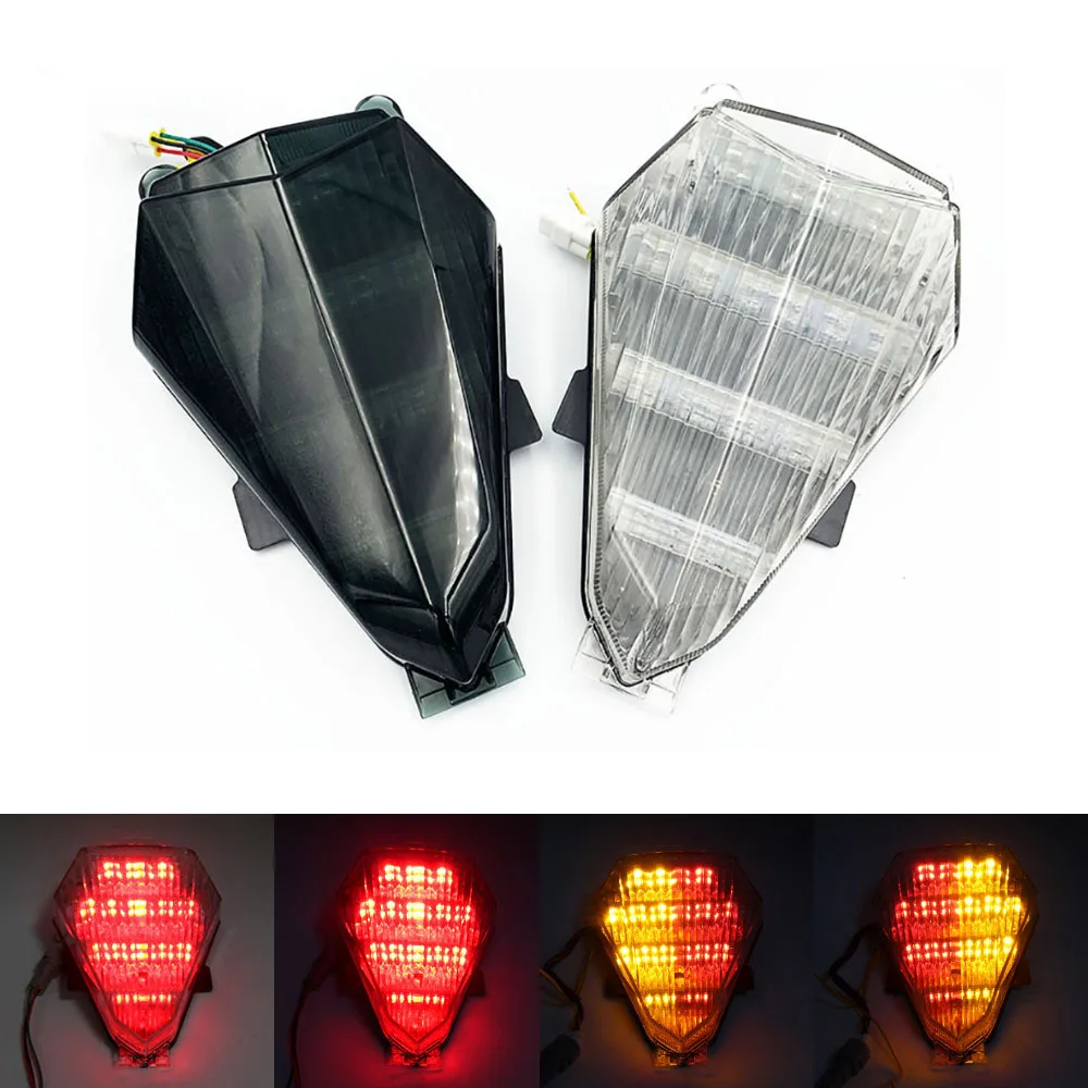Фото Для Yamaha YZF R6 RJ11 2006 2007, задний фонарь E-Mark, стоп-сигналы поворота, встроенный светодиодный фонарь №2