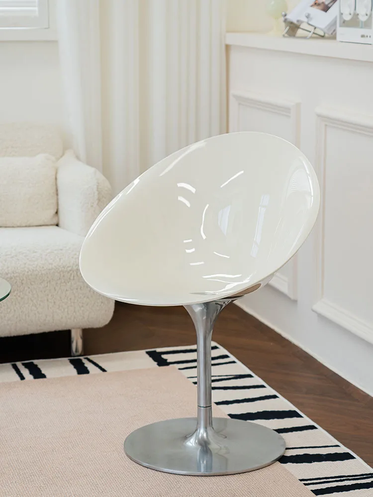 

Nordic Dining Chairs Acrylic Transparent Dining Room Chairs Rotate Office Desk Chairs With Backrest Computer Armchair Furniture