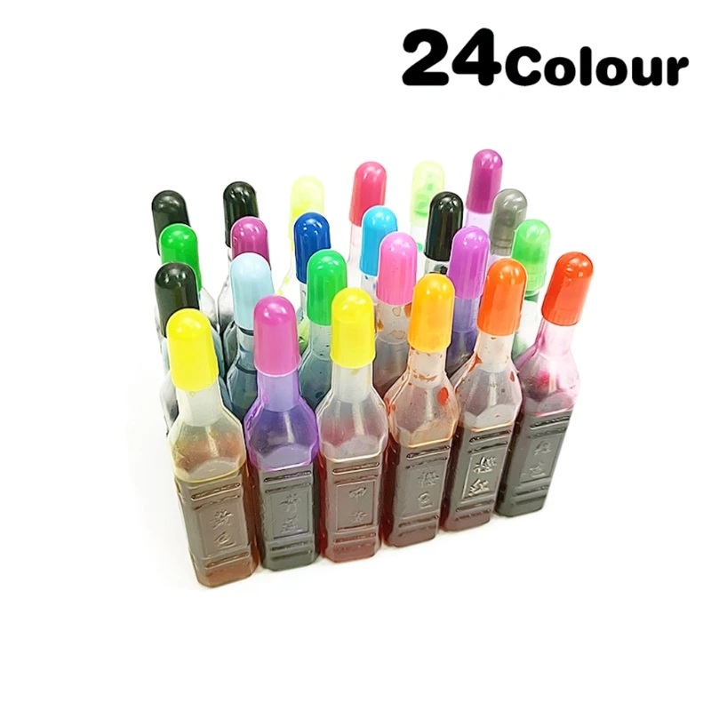 

Q81D Washable Finecolour Oily Alcoholic Marker Refill Ink Universal Color Ink Pigment Watercolour Pen Refill Fillable Liquid