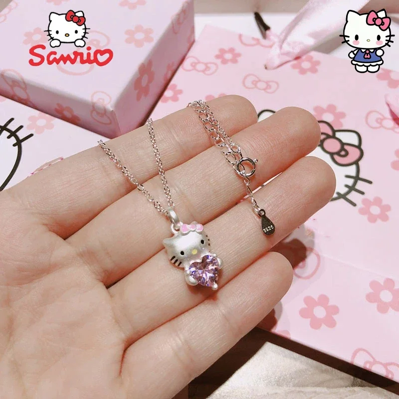 Ожерелье Sanrio HelloKitty для девочек ювелирные изделия в стиле аниме аксессуары с