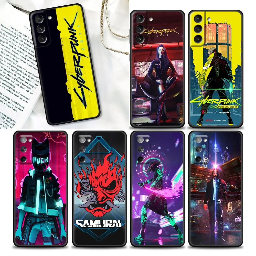 

Phone Case for Samsung Galaxy S7 S8 S9 S10e S21 S20 Fe Plus Ultra 5G Soft Silicone Cover LUXURY Hot Game C-Cyberpunkes