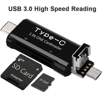 all in 1 usb 3 0 type c card reader for sd tf microsd card reader micro usb otg adapter for macbook laptop huawei android phone