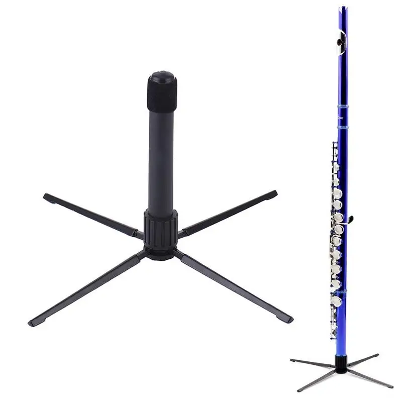 

Instrument Tripod Holder Adjustable Portable Metal Music Stand Bracket For Clarinet And Flute