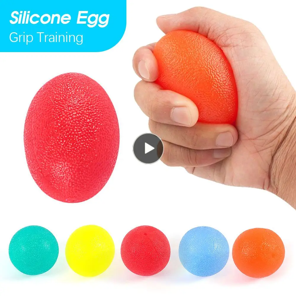 

Flexible Increase Muscles Relief Power Ball Helping Recover Silicone Egg Eveloping Hand Grip Strength Trainer Fitness Equipment