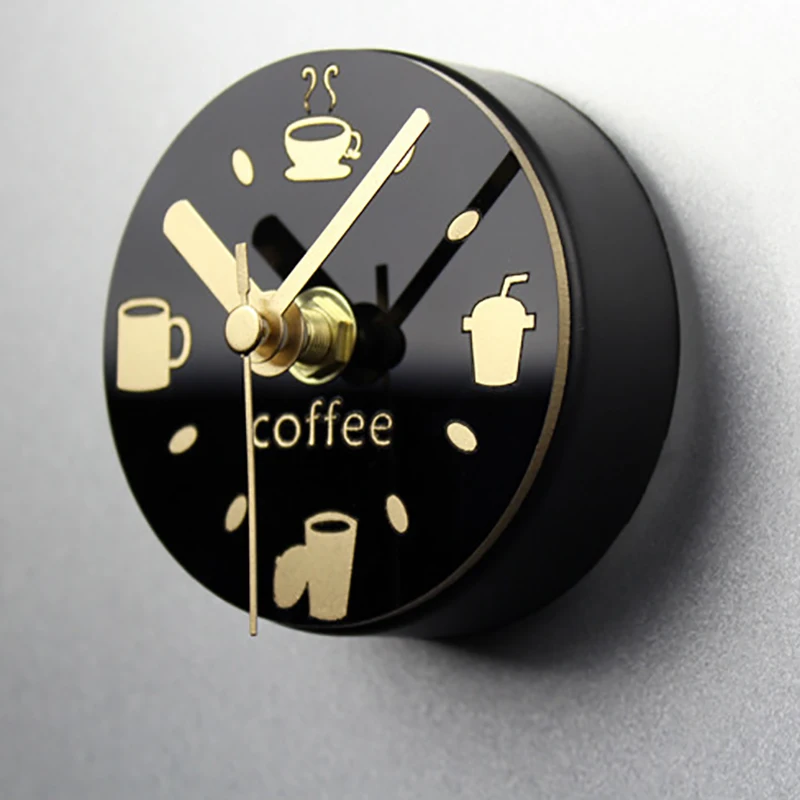 

Home Leisure Tableware Refrigerator Clock Creative Magnetic Paste Refrigerator Paste Clock Wall Watch Message Paste Coffee Cup