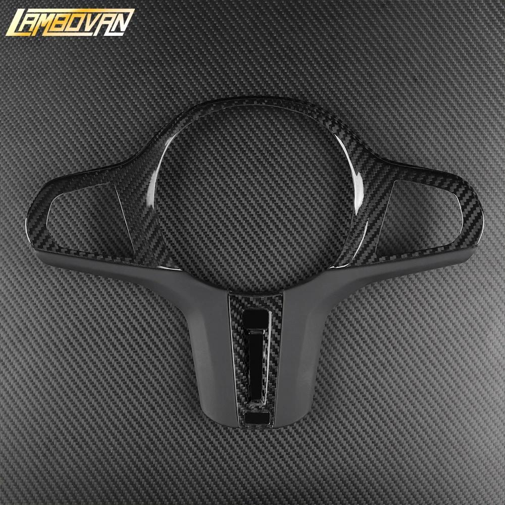 Фото Накладка на руль из карбона для BMW M2 G87, M3 G80, M4 G82 G83, M5 F90, X3M F97, X4M F98, X5M F95, X6M F96, F92, F93 №2