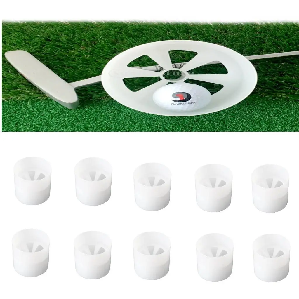 

10x Practice Golf Plastic Putting Cup For Backard Garden Training