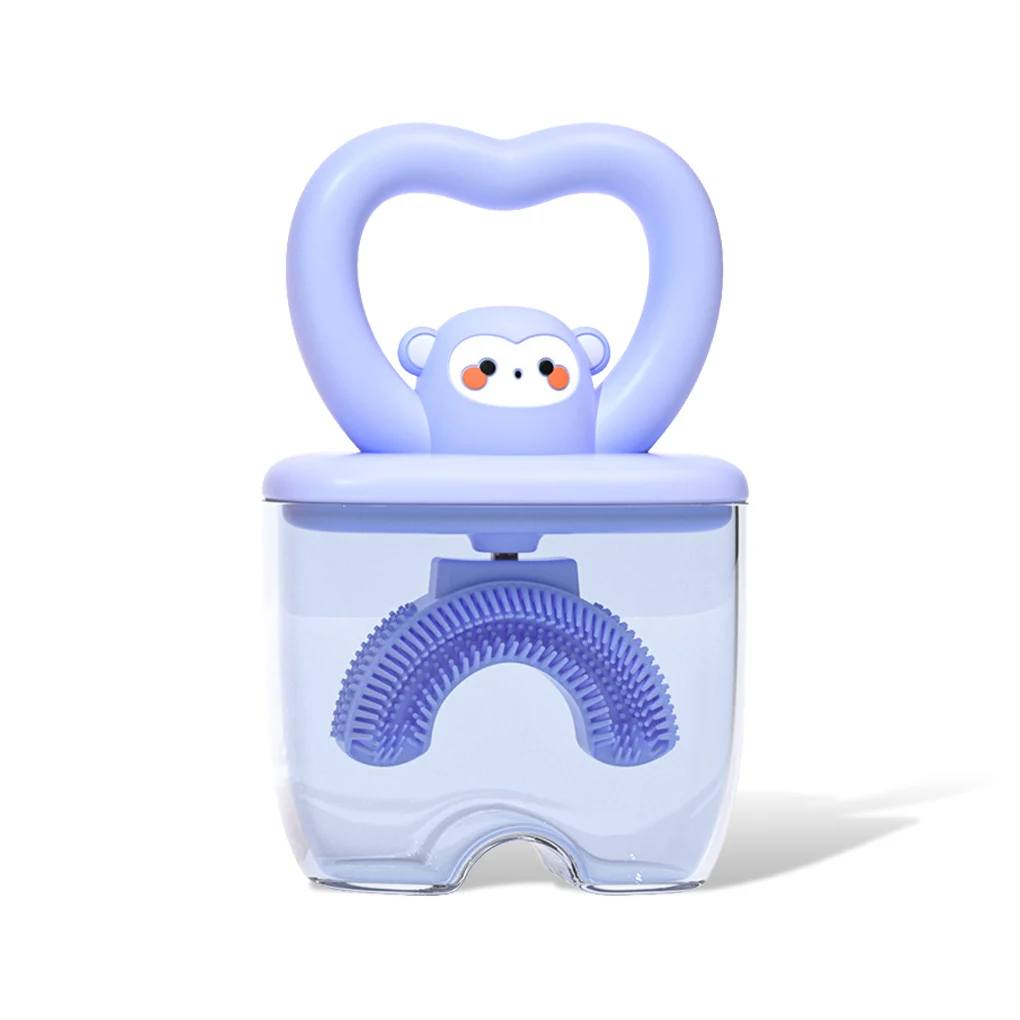

1/2/3/5 Toothbrush Silicone U Shape Cute Animal Shape Odorless Boys Girls Tooth Brush Indoor House Toilet Teeth Washing Tool